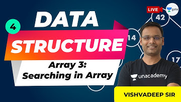 Array 3: Searching in Array | Data Structures | Lec 4 | GATE CSE/IT 2021 Exam