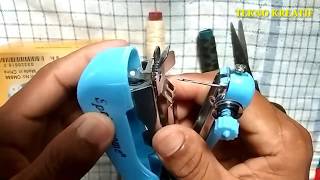 Tutorial menggunakan Mesin jahit mini/ trik tekno kreatif