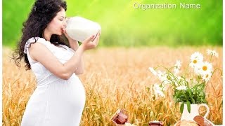 Pregnancy Nutrition PowerPoint Presentation Template - TheTemplateWizard.com