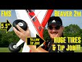 FMS - Beaver 2m - 5.5" DuBro Tires & GelMoment Tips Mods