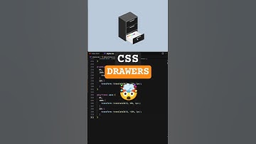 3D Drawers Open & Close Animation using HTML & CSS 🗄️  #shorts #viral #css #animation #coding