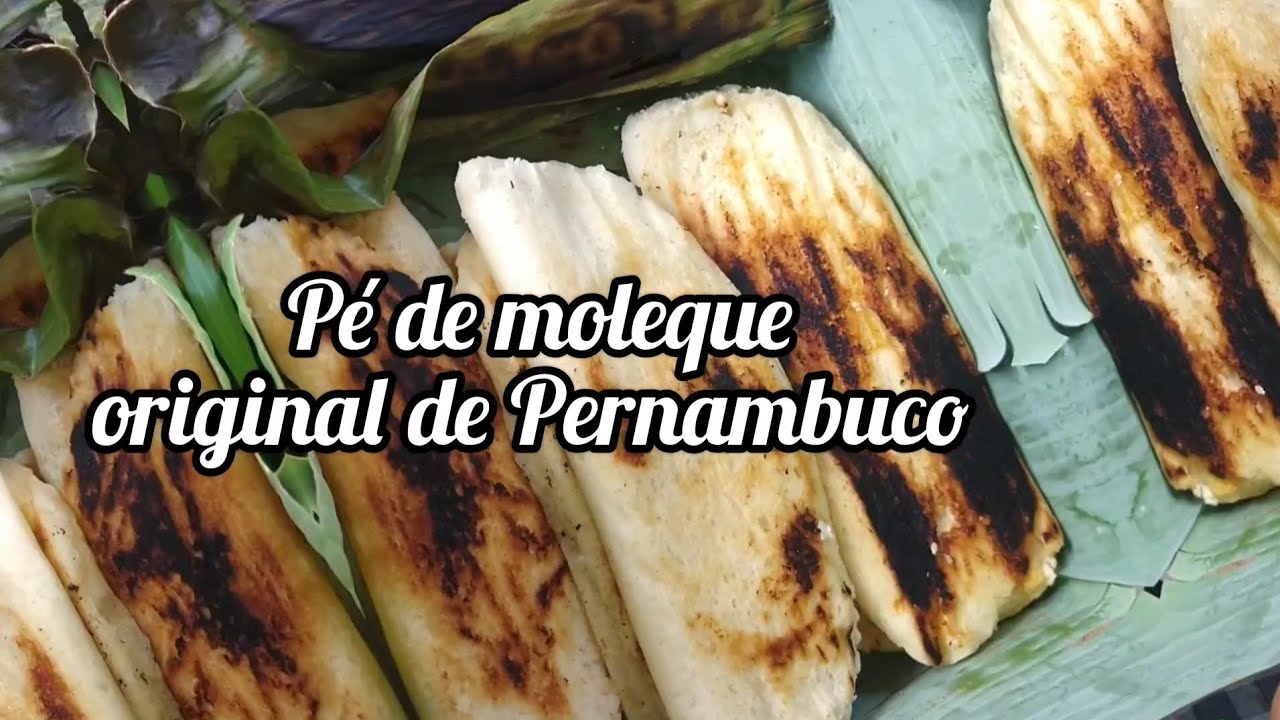pé de moleque original de Pernambuco ️ feito na folha da banana - YouTube