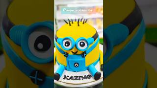 Minions theme cake #minions #cake #chocolate #shorts #cartoon #cartoon #birthday