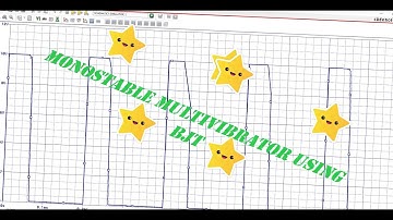 MONOSTABLE MULTIVIBRATOR USING BJT AND V_PULSE | PS PISE SIMULATION | MONOSTABLE MULTIVIBRATOR.