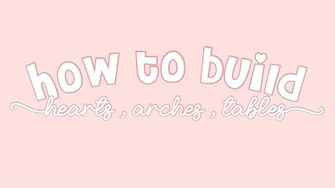 how to build with btools! (hearts, tables, arches) Official Roblox Aldc