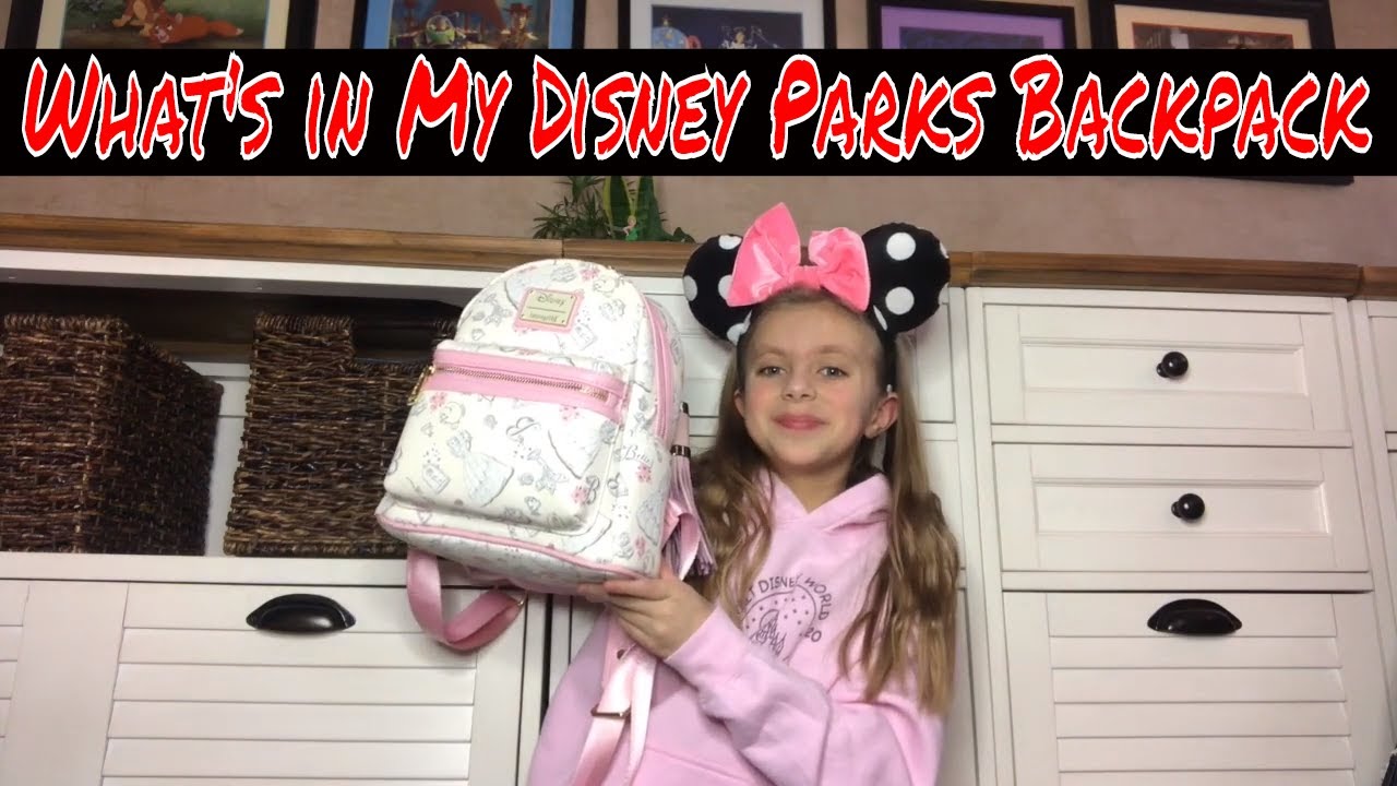 Whats in my Disney Parks Backpack YouTube