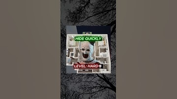 WARNING⚠️ Quickly Hide From The Terrifier! #hideandseek #hideaway #survive #game #terrifier #shorts