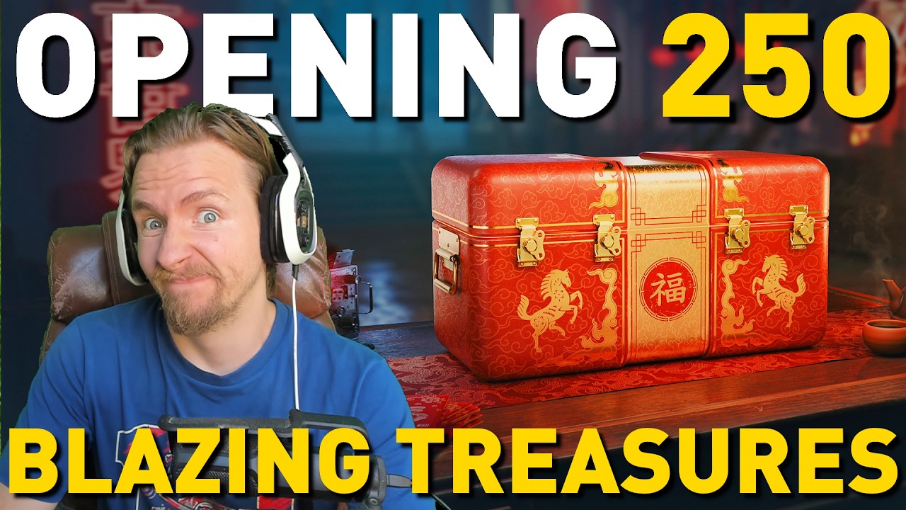 Opening 250 "Blazing Treasure" Boxes in World of Tanks