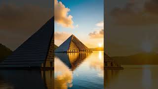 The Floating Crystal Pyramid: A Place of Healing and Harmony #shorts #innerpeace #meditation #calm