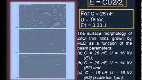 Mod-01 Lec-12 Pulsed Electron Deposition: From oxides to polymeric films and devices