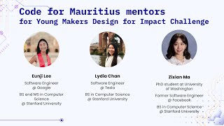 Code for Mauritius Mentors Introduction - Young Makers Design for Impact Challenge
