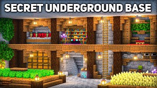 Minecraft: Secret Underground Base Tutorial (how to build)