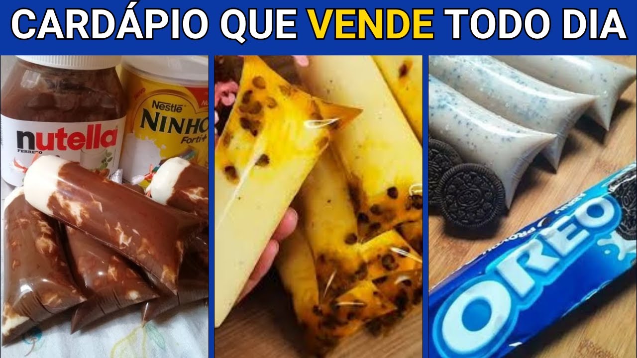 💰 Como Montar Um Cardápio de Geladinhos Gourmet que Vende Todos os Dias