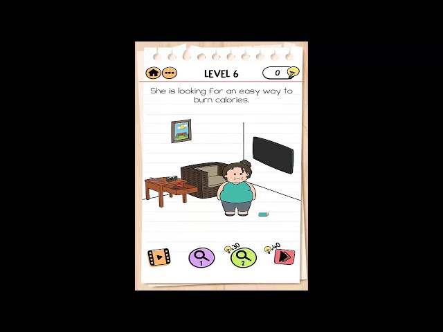Brain Test 2 Tricky Stories FITNESS WITH CINDY Level 6 Walkthrough