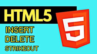 HTML Delete, Insert Strikeout Tags explain tamil