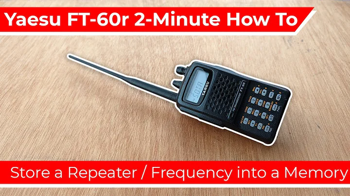 How to Store a Repeater / frequency into a Memory Slot | Yaesu Ft-60r How To