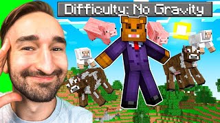 Minecraft But Gravity Decreases Every 30 Seconds