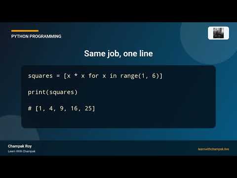 Python List Comprehension in 1 Minute | Replace Loops with One Line
