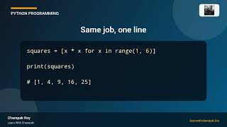 Python List Comprehension in 1 Minute | Replace Loops with One Line
