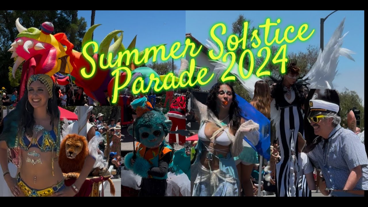 Summer Solstice Parade - {4k Walk} // Santa Barbara, California - Alameda Park Celebration