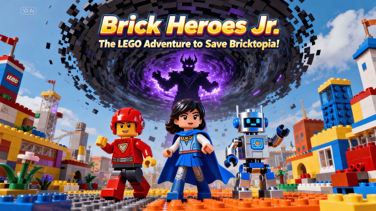 Brick Heroes Jr. – The LEGO Adventure to Save Bricktopia | Kids Animated Movie