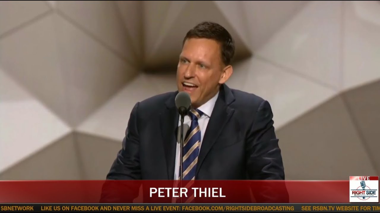 FULL: PETER THIEL Gives Rousing Speech at RNC in Cleveland (7-21-16)