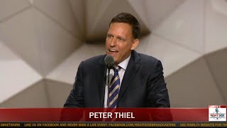 FULL: PETER THIEL Gives Rousing Speech at RNC in Cleveland (7-21-16)