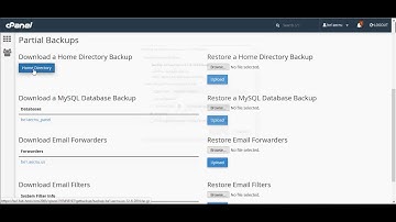 Backup Restore using cPanel