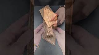 Making a Hand-Stamped Triangle Coin Case