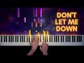 The Beatles - Don&#39;t Let Me Down | Piano Cover + Sheet Music