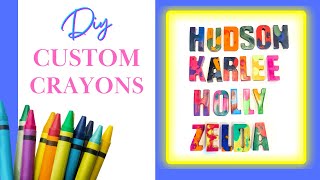 DIY Custom Crayons! Easy Craft Project