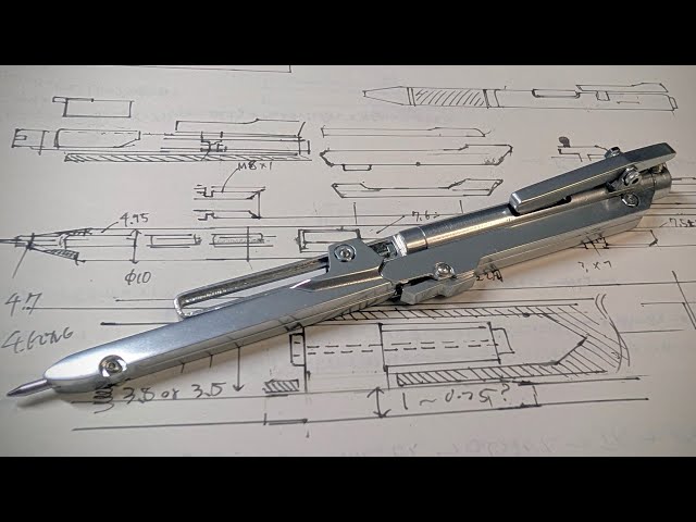 Aluminum machined slash axe style transforming ballpoint pen