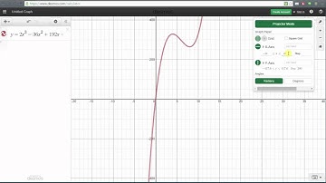 Ex 2: Determine the Local / Relative Extrema of a Cubic Function Using Desmos (Challenging)