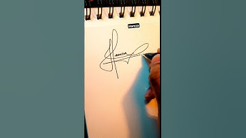"Hamza" Signature 🖋️✨ #signature #reels