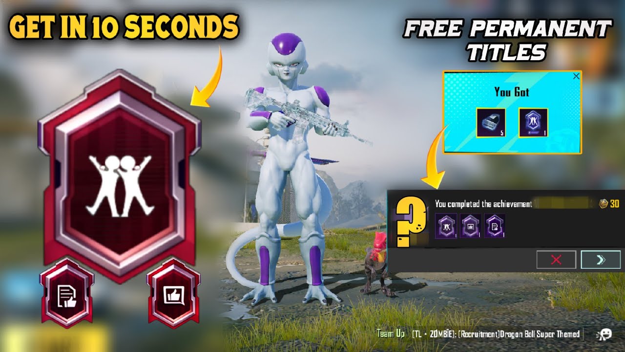 Get In 10 Seconds Brand New Title | Free Titles For Everyone | Best Trick Title Get Now| PUBGM