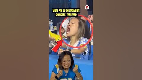 The most viral fan right now!#Chargers are lucky to have her 🏈🙌#NFL #LosAngelesChargers #Football