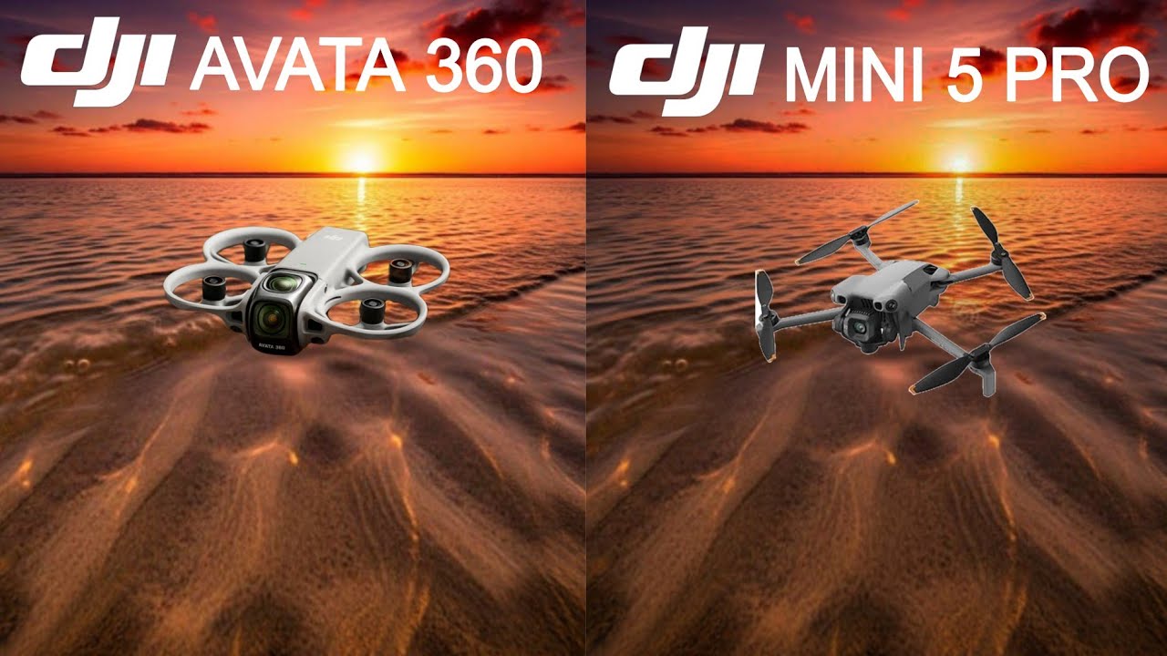 Dji Avata 360 VS Dji Mini 5 Pro Camera test Dji Drone 