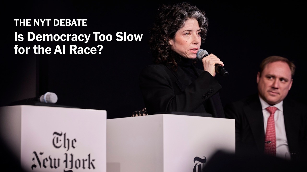 The New York Times Debate at MSC | Is Democracy too Slow for the AI Race?