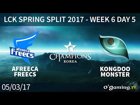 Afreeca Freecs vs Kongdoo Monster - LCK Spring Split 2017 - Week 6 Day 5 - League of Legends