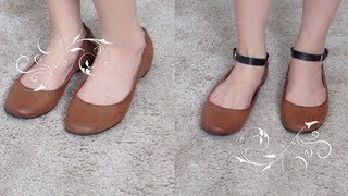 DIY: Ankle Strap For Your Flats/ Heels :)