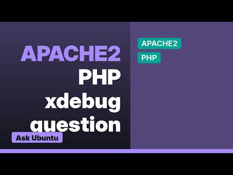 Enable/disable xdebug through a2enmod and a2dismod?
