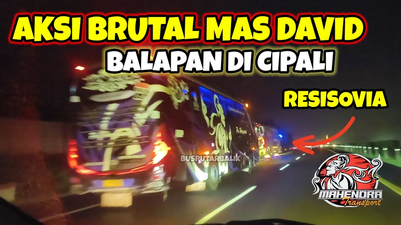 Aksi Mas David Ex Mahendra Trans di Tol Cipali, Balapan Bus Haryanto Divisi Soloraya Banter Banget
