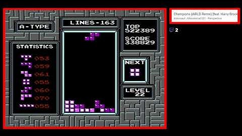 my first level 29 killscreen - NTSC NES Tetris