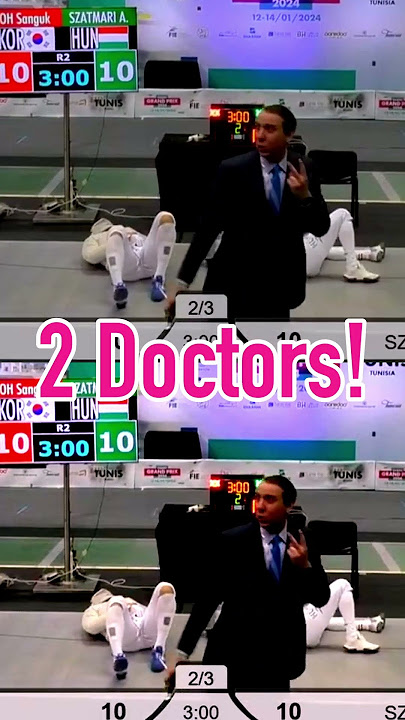 Two Doctors!! 🤣🤺 #fencingfail