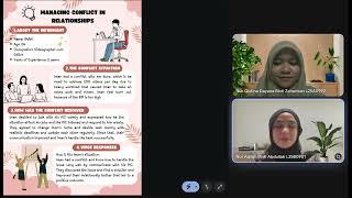 INTERPERSONAL COMMUNICATION- managing conflict in relationship
