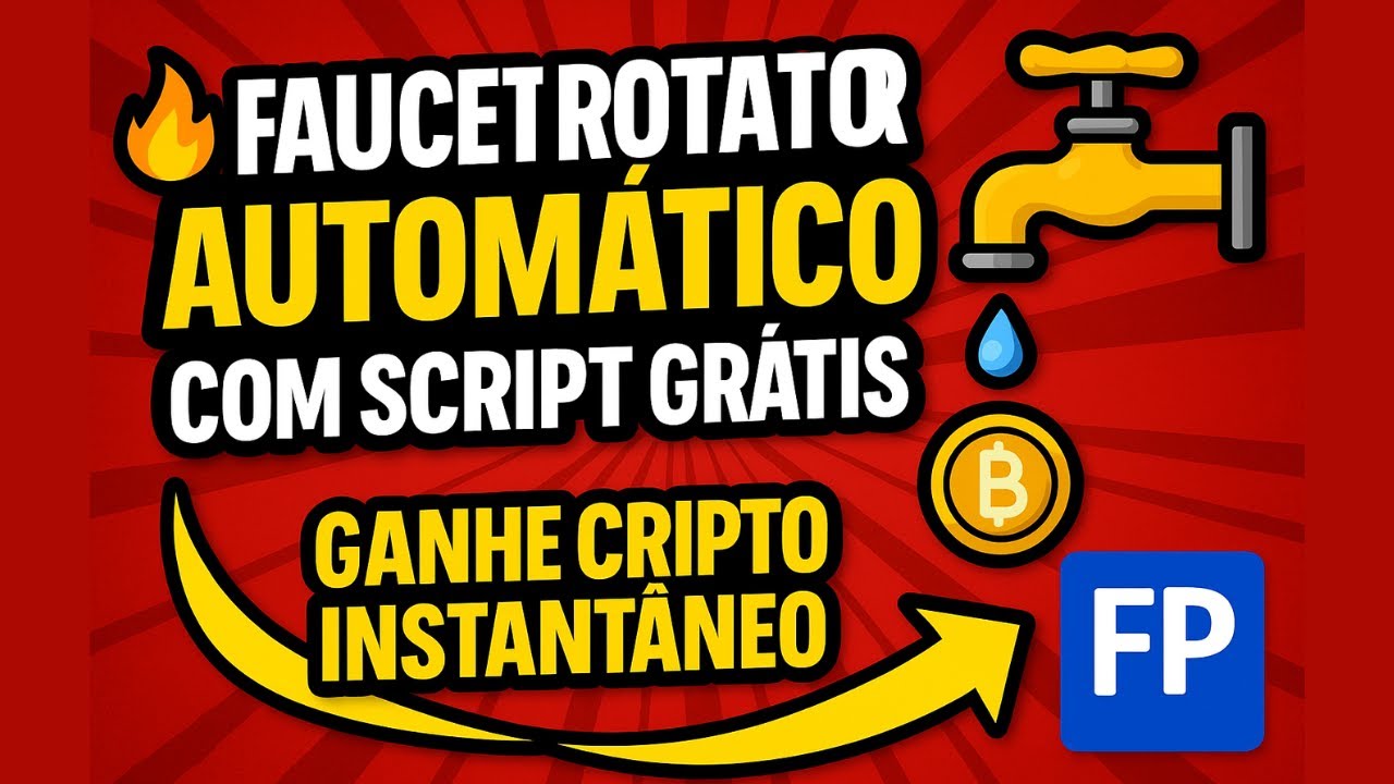 🔥 Faucet Rotator AUTOMÁTICO com Script GRÁTIS | Ganhe Cripto Instantâneo na FaucetPay!