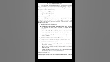 Kisi-kisi soal PTS informatika kelas X