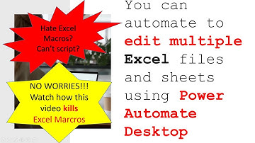 How to automate Excel without using macros (Power Automate Desktop solution)