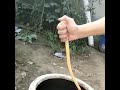 Suck up water in pipe trick