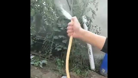 Suck up water in pipe trick